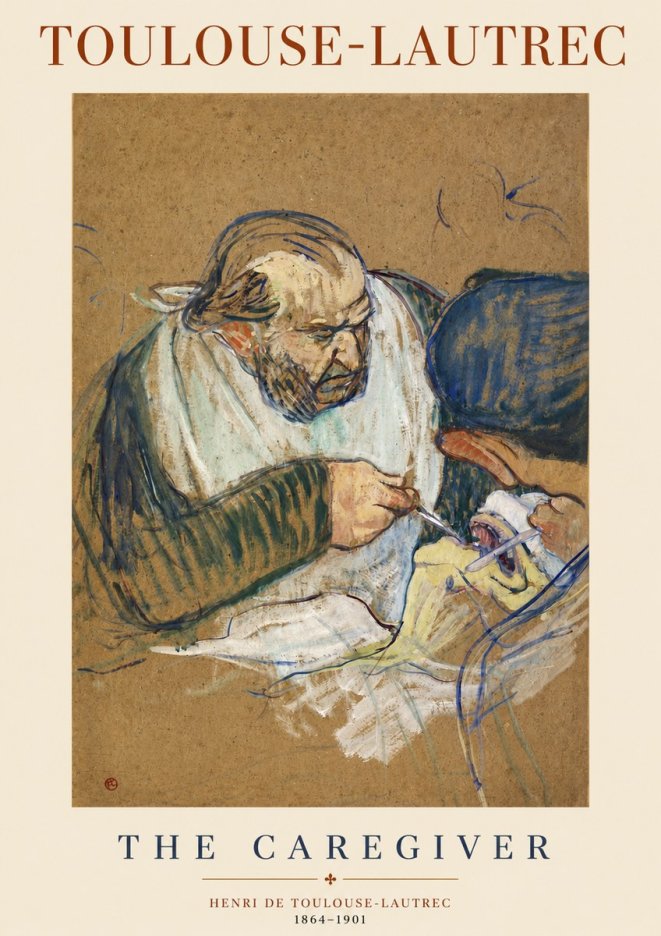 Toulouse-Lautrec The Caregiver No3 - Poster