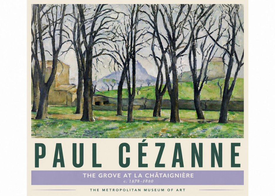Paul Cézanne The Grove at La Châtaignière No4 - Poster