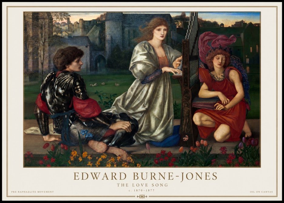 Edward Burne-Jones The Love Song No1 - Poster