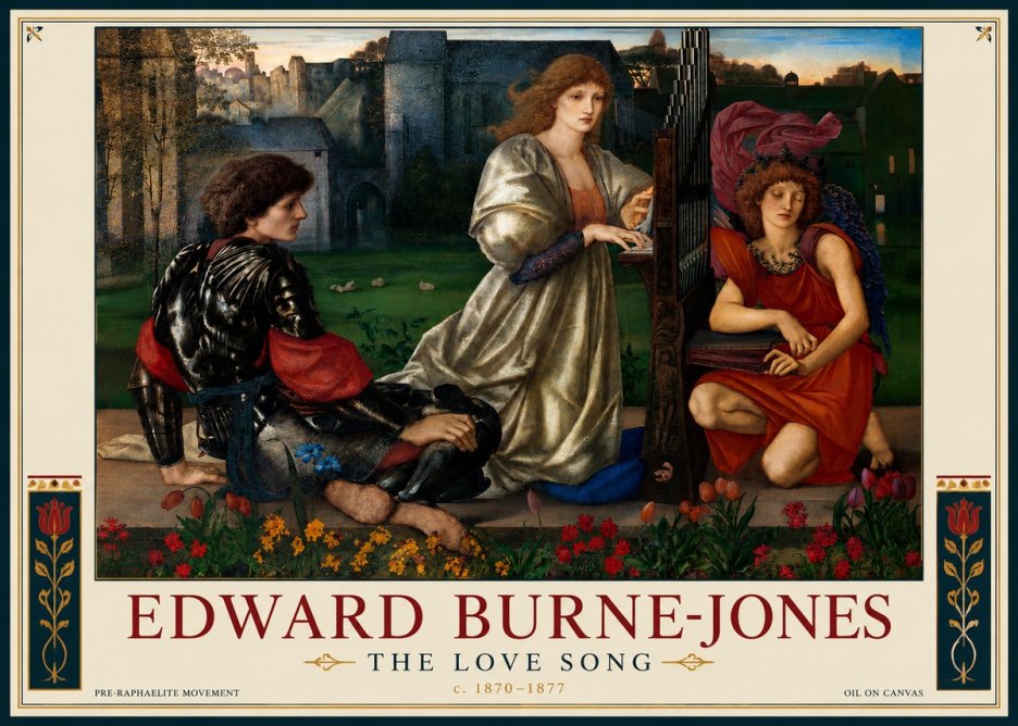 Edward Burne-Jones The Love Song No4 - Poster