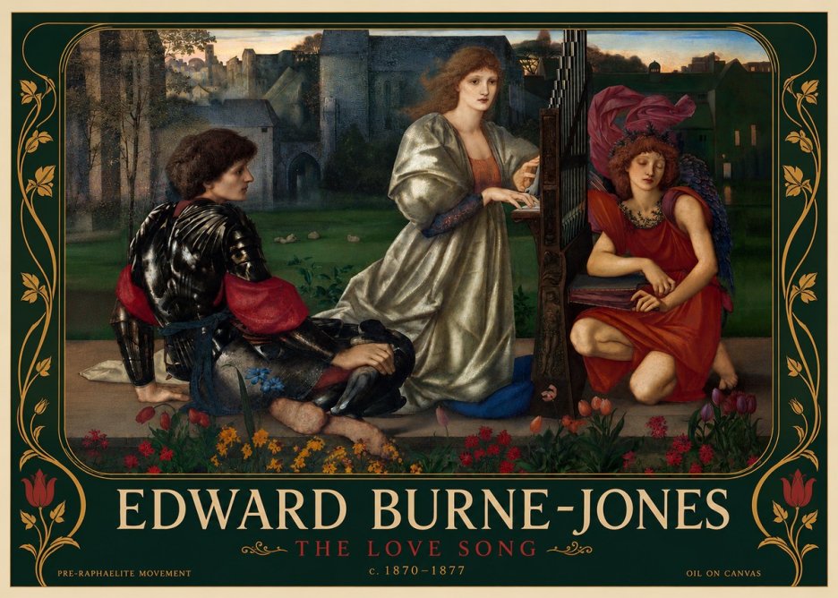 Edward Burne-Jones The Love Song No5 - Poster
