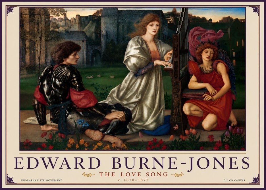 Edward Burne-Jones The Love Song No6 - Poster
