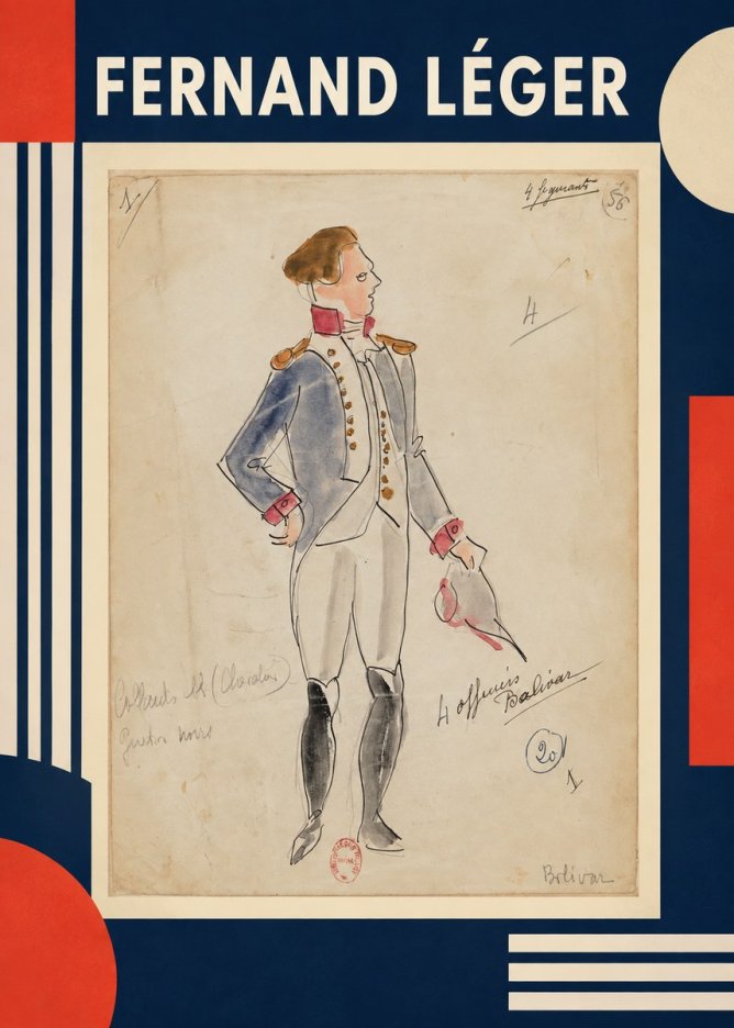 Fernand Léger Bolivar IV No1 - Poster