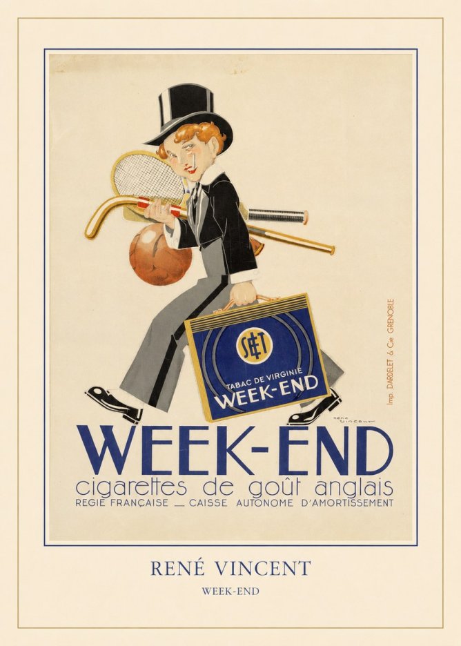 René Vincent Week-end No4 - Poster