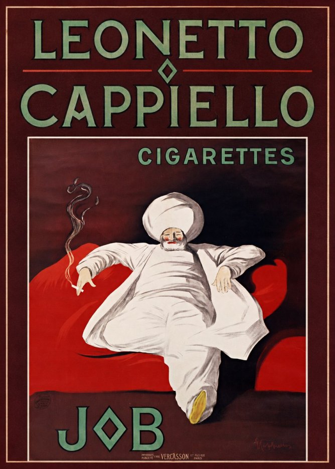 Leonetto Cappiello Job Cigarettes No5 - Poster
