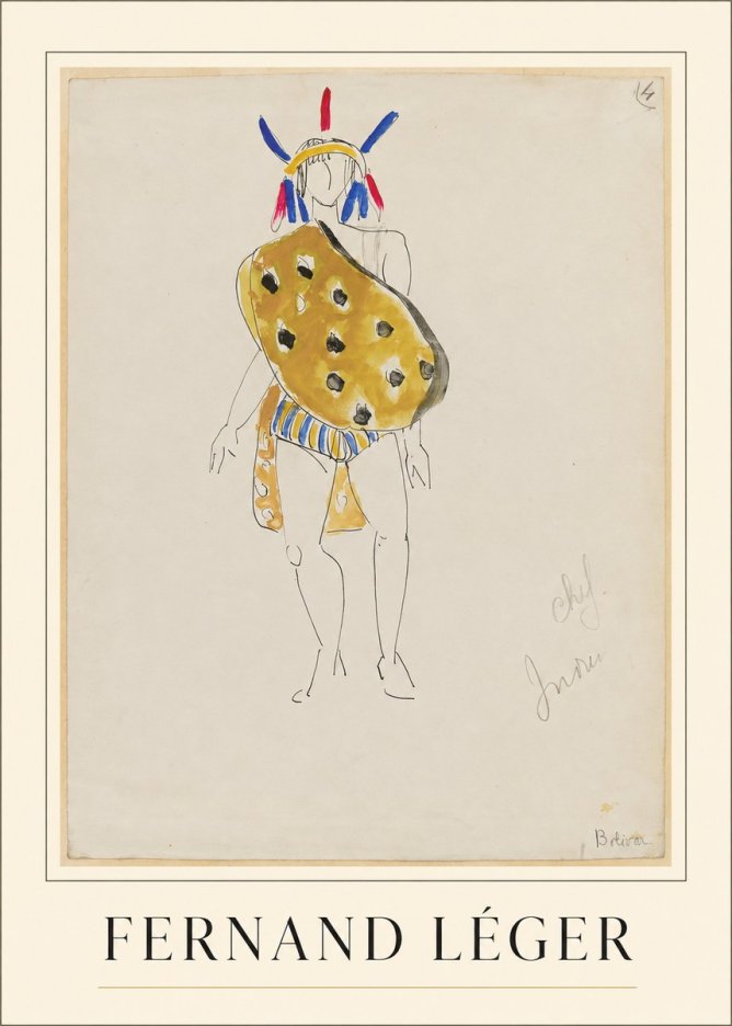 Fernand Léger Chef Indien No3 - Poster