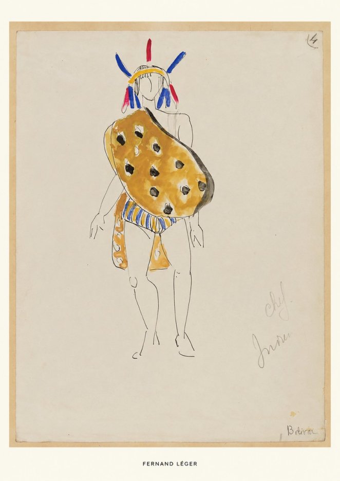 Fernand Léger Chef Indien No5 - Poster