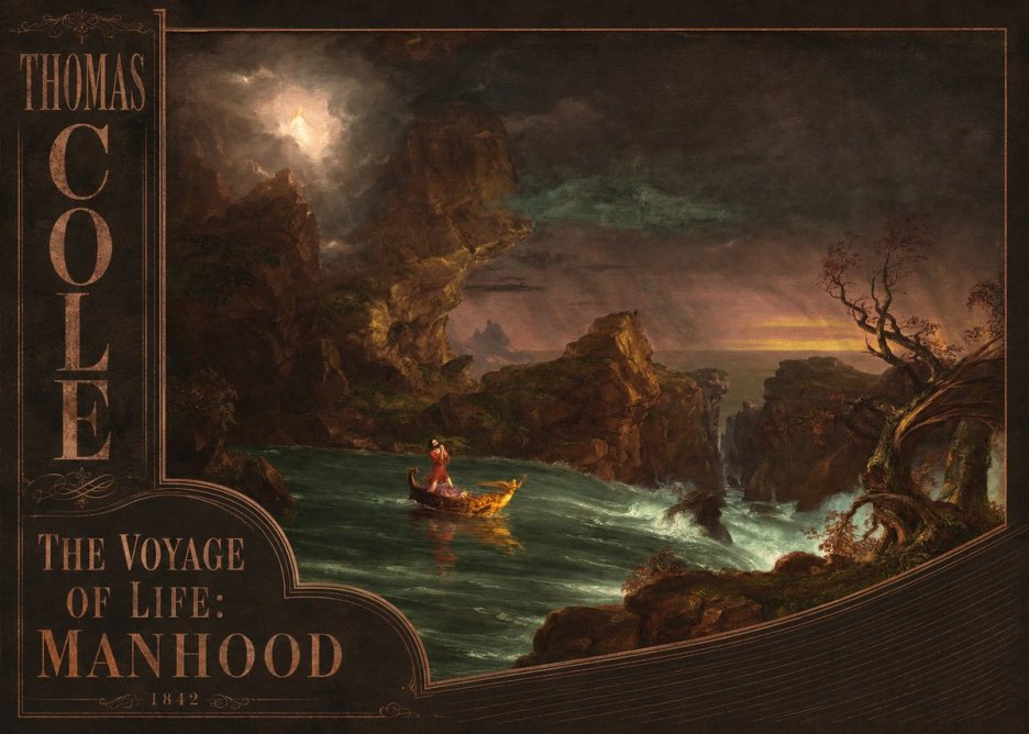 Thomas Cole The Voyage of Life: Manhood I No2 - Poster