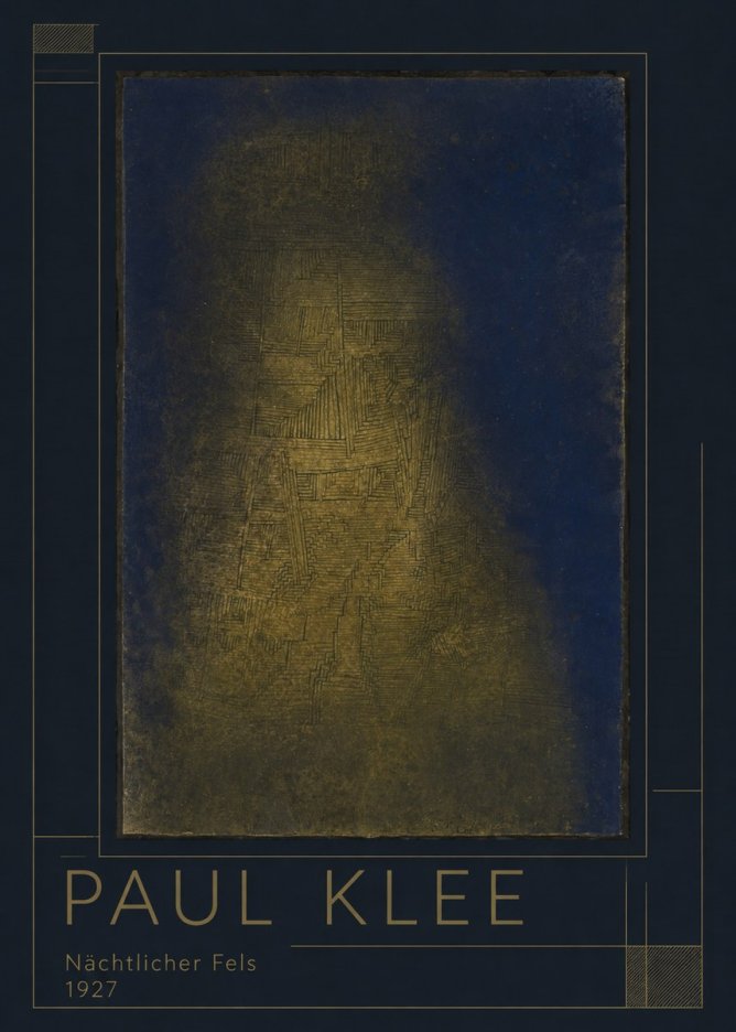 Paul Klee Nächtlicher Fels No1 - Poster