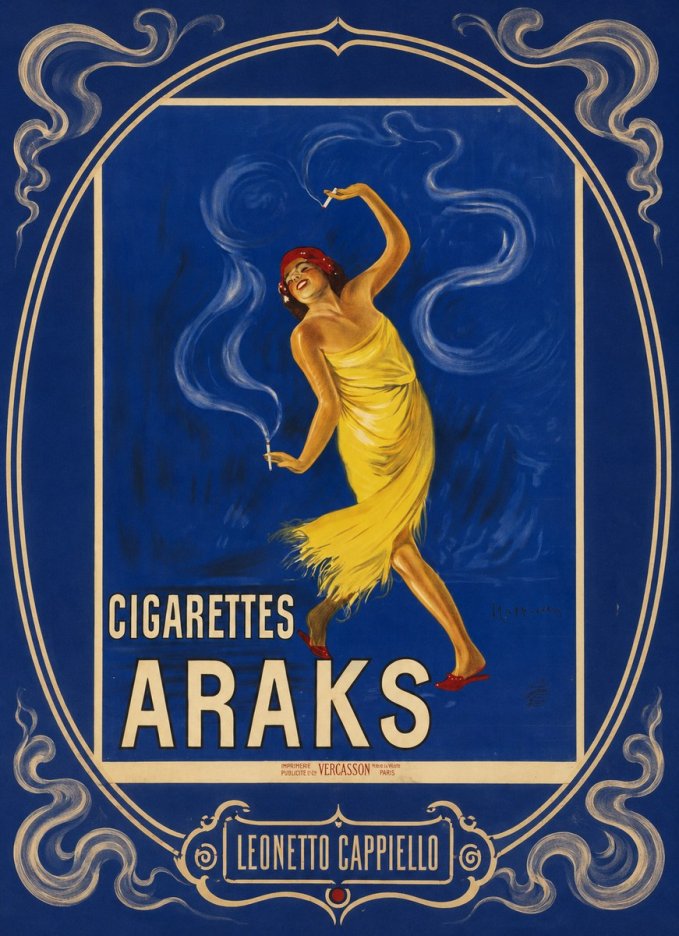 Leonetto Cappiello Cigarettes Araks No4 - Poster