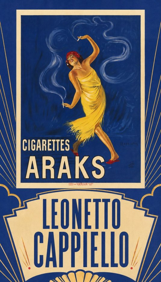 Leonetto Cappiello Cigarettes Araks No5 - Poster