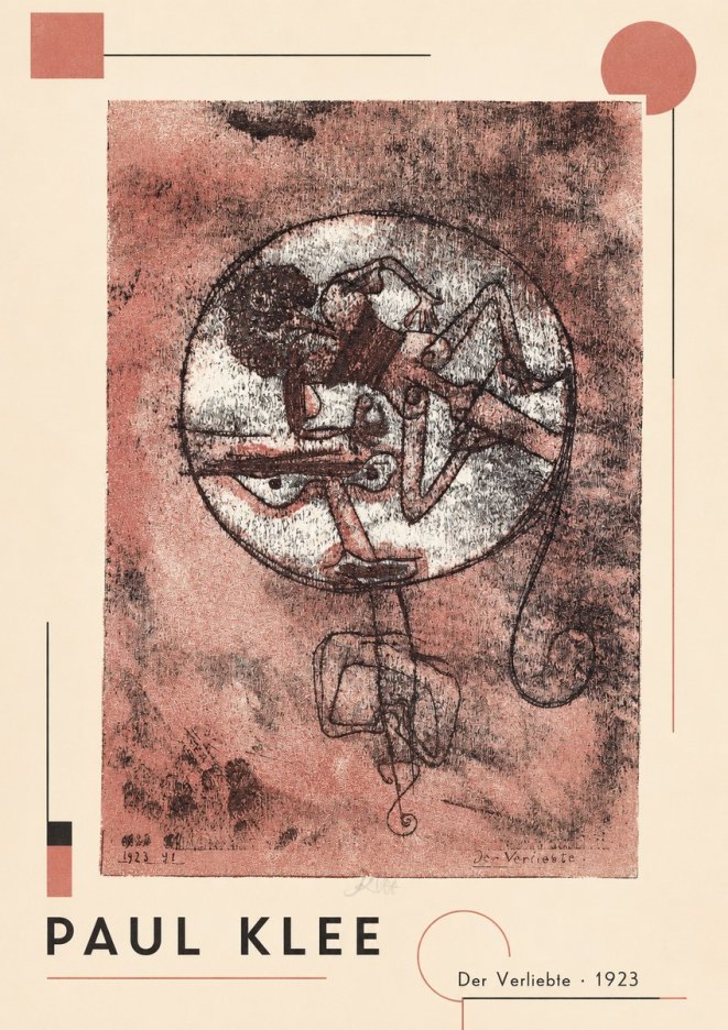 Paul Klee Der Verliebte I No2 - Poster