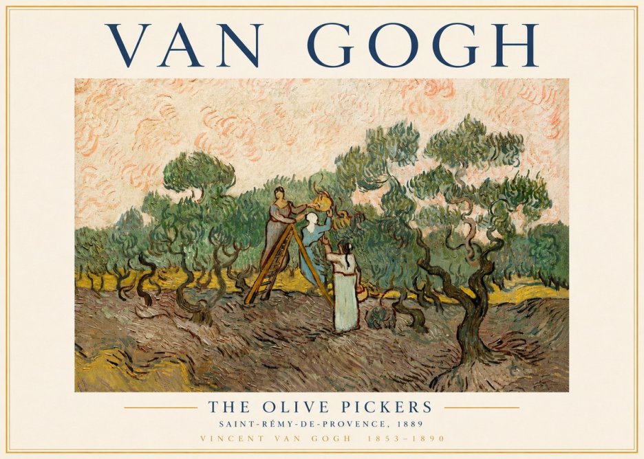 Van Gogh The Olive Pickers I No3 - Poster