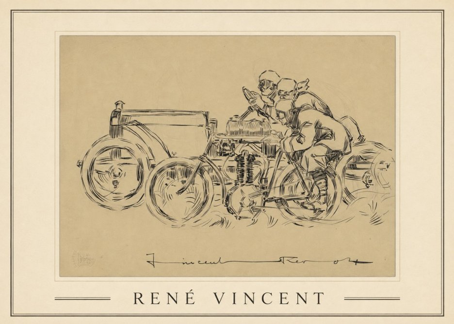René Vincent Course Automobile No1 - Poster