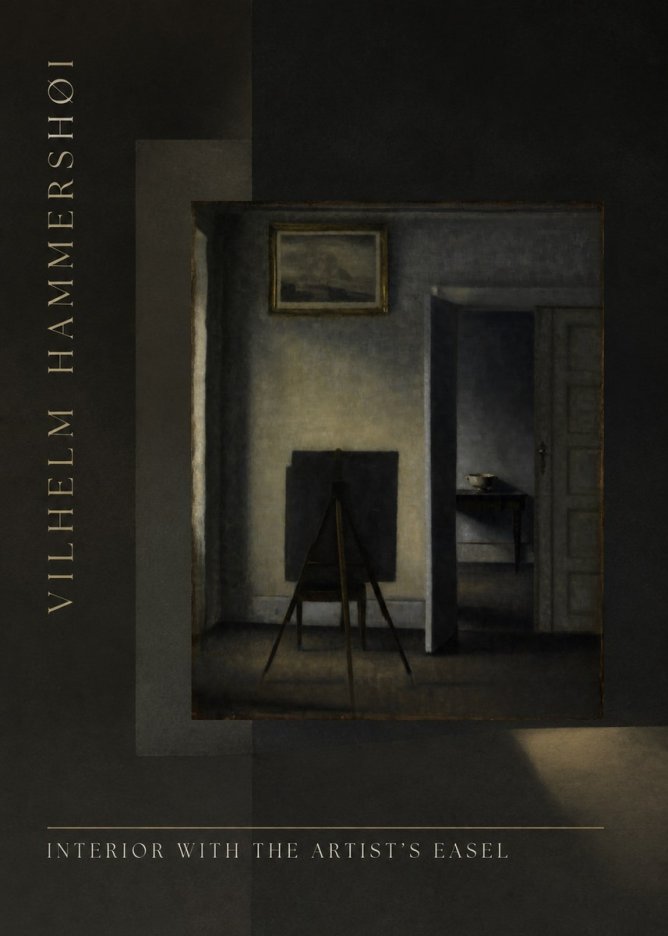 Vilhelm Hammershøi Interior with the Artist's Easel I No5 - Poster