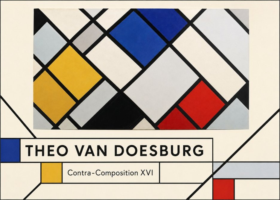 Theo van Doesburg Contra-composition Xvi No3 - Poster