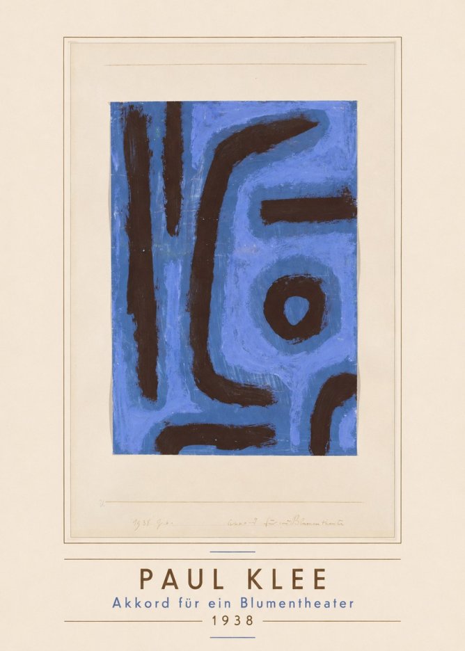 Paul Klee Akkord Für Ein Blumentheater No3 - Poster