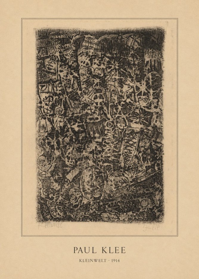 Paul Klee Kleinwelt No4 - Poster