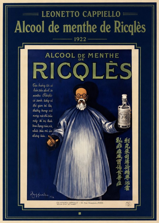 Leonetto Cappiello Alcool De Menthe De Ricqlès II No1 - Poster