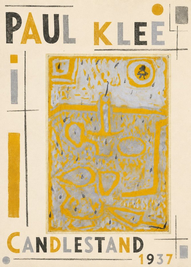 Paul Klee Candlestand No4 - Poster