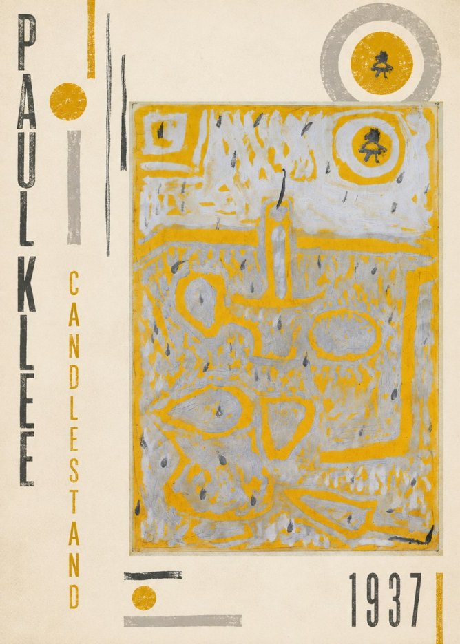 Paul Klee Candlestand No6 - Poster