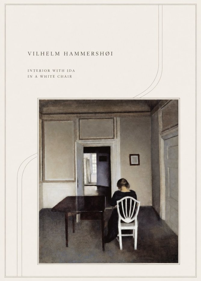Vilhelm Hammershøi Interior with Ida in a White Chair No4 - Poster