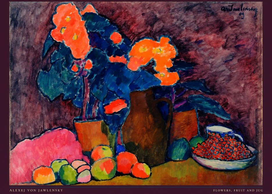 Alexej von Jawlensky Flowers, Fruit and Jug No6 - Poster