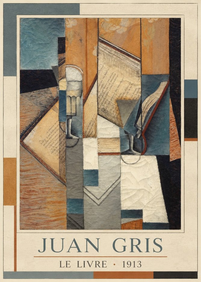Juan Gris Le Livre No3 - Poster