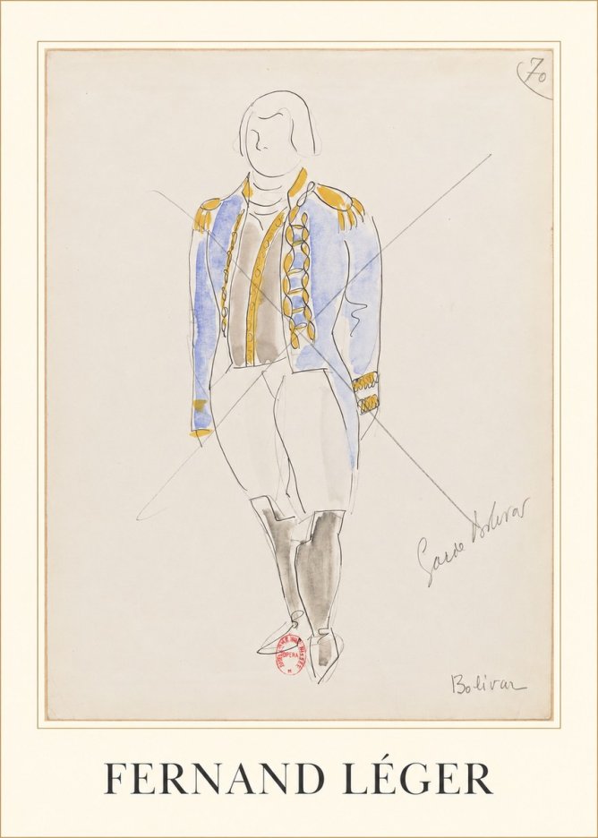 Fernand Léger Bolivar VII No1 - Poster