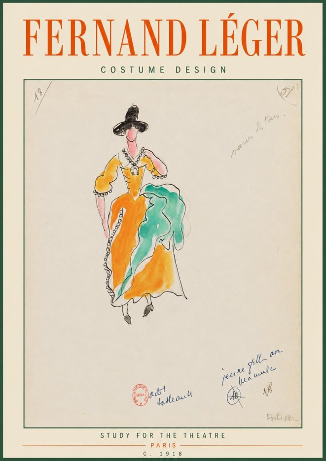 Fernand Léger Study for the Theatre No2 - Poster