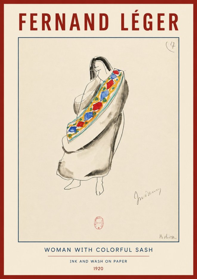 Fernand Léger Indienne, Bolivia No2 - Poster