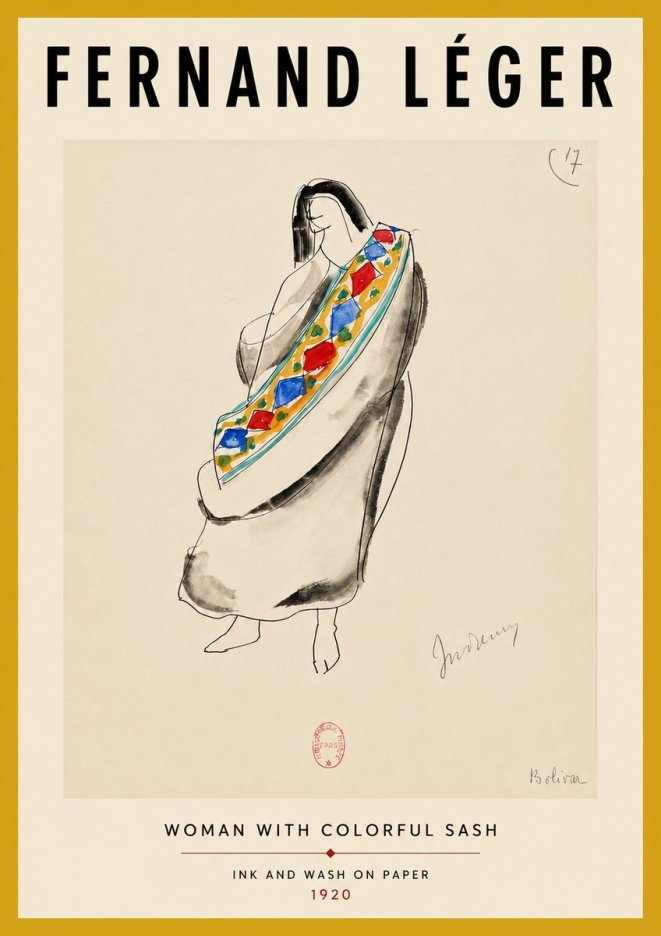 Fernand Léger Indienne, Bolivia No4 - Poster