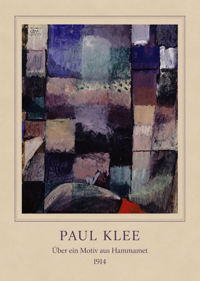 Paul Klee Über Ein Motiv Aus Hammamet No4 - Poster