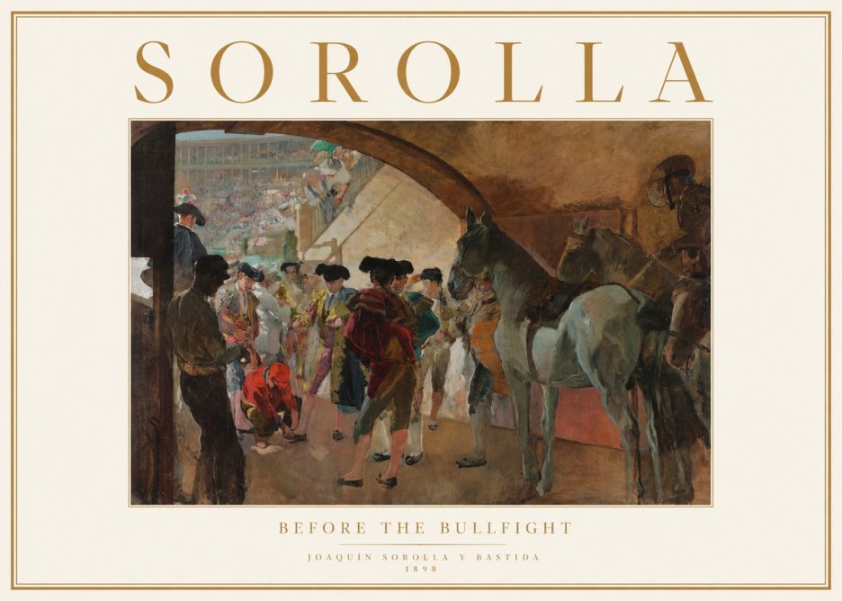 Sorolla Before the Bullfight No1 - Poster