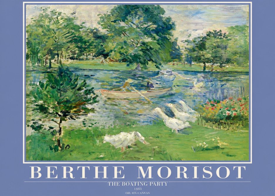 Berthe Morisot The Boating Party No2 - Poster