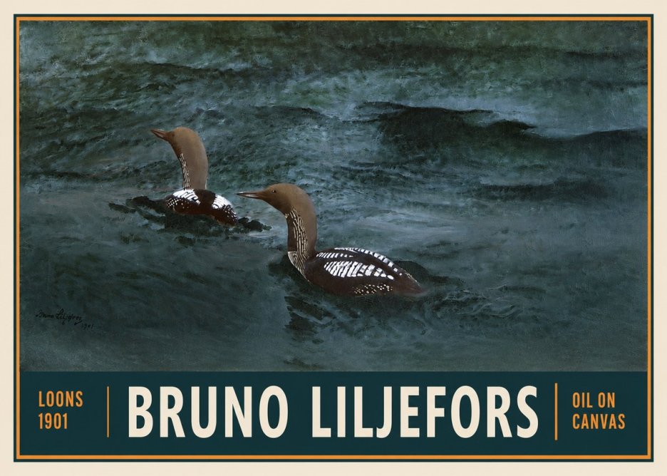 Bruno Liljefors Loons · 1901 No2 - Poster