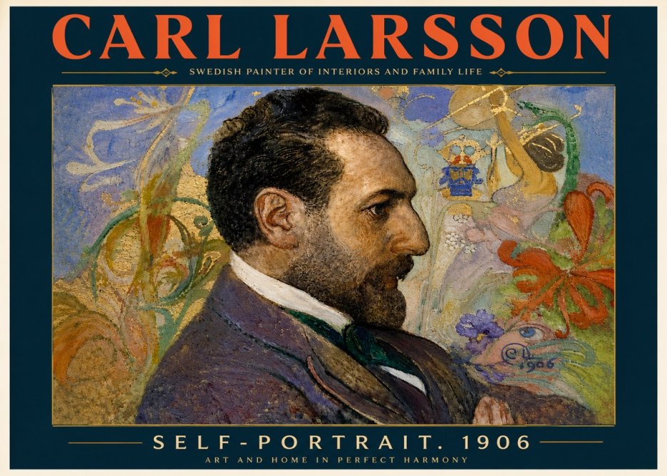 Carl Larsson Self-portrait. 1906 No6 - Poster