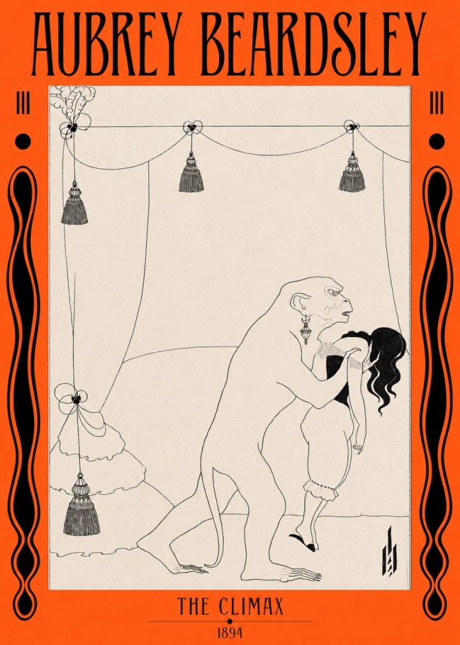 Aubrey Beardsley The Climax No2 - Poster