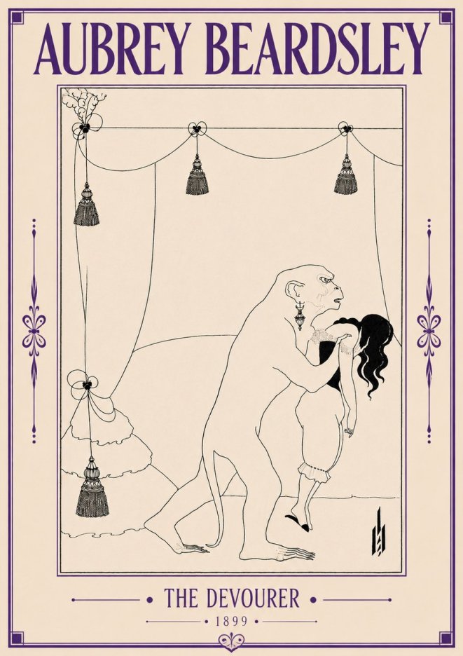 Aubrey Beardsley The Climax No6 - Poster