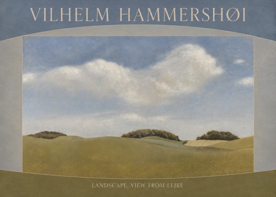 Vilhelm Hammershøi Landscape, View from Lejre No3 - Poster