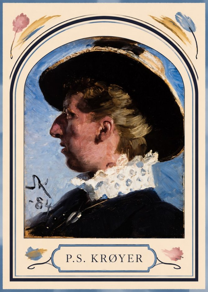 P.S. Krøyer Self-portrait II No3 - Poster