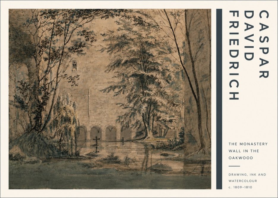 Caspar David Friedrich The Monastery Wall in the Oakwood No4 - Poster