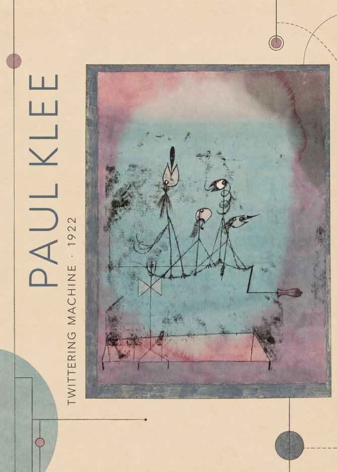Paul Klee Twittering Machine No2 - Poster