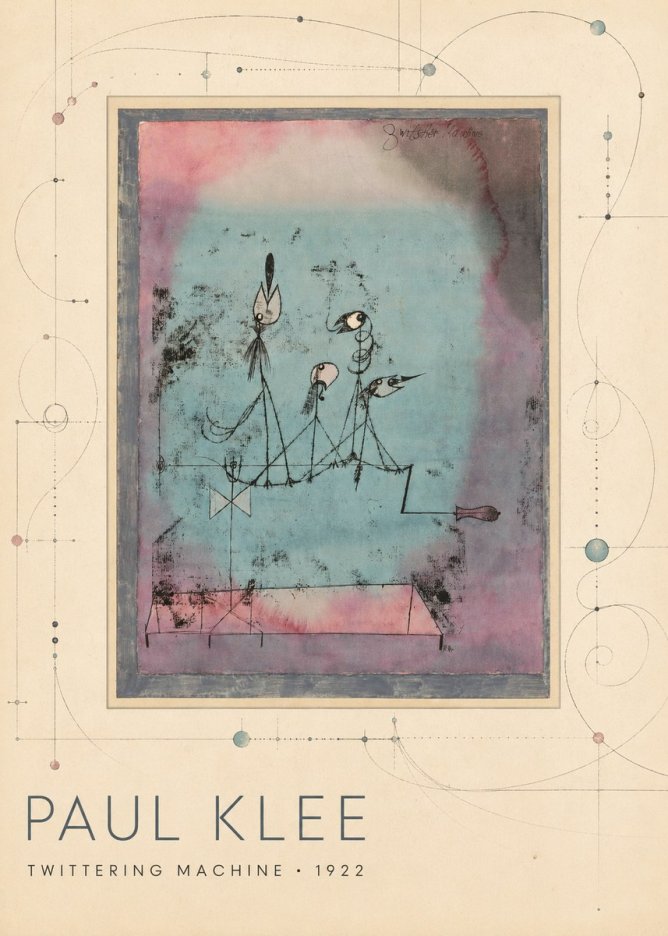 Paul Klee Twittering Machine No3 - Poster