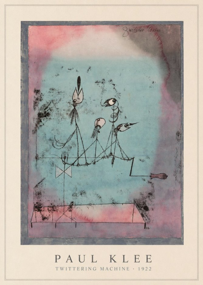 Paul Klee Twittering Machine No5 - Poster