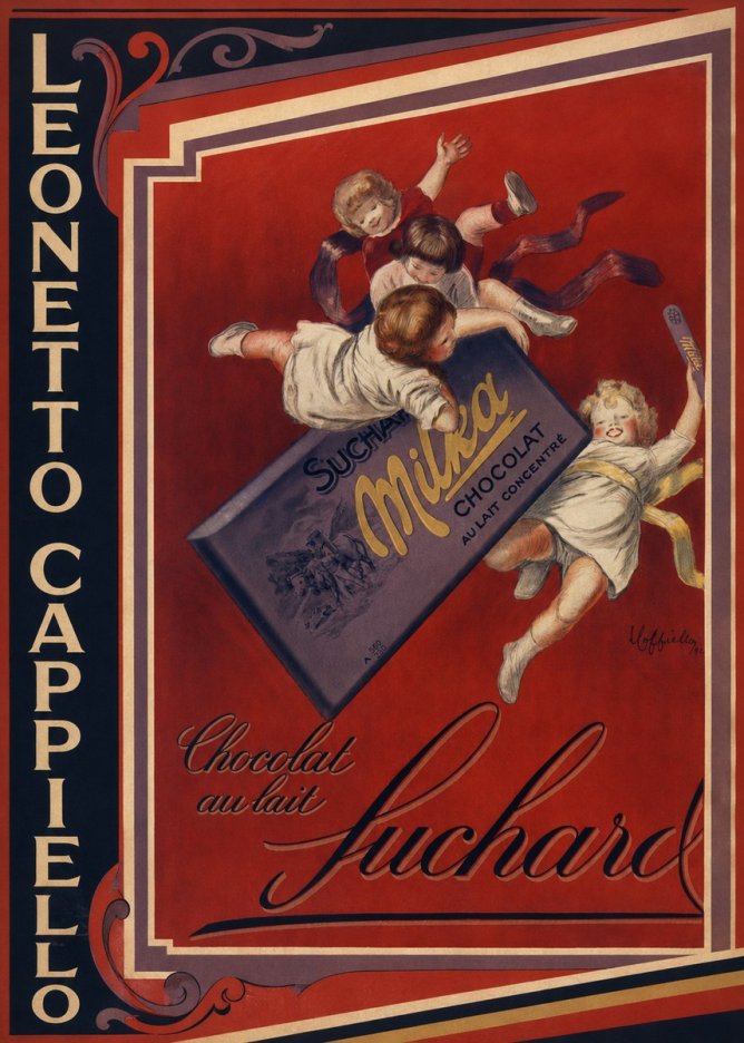 Leonetto Cappiello Suchard Milka Chocolat No2 - Poster