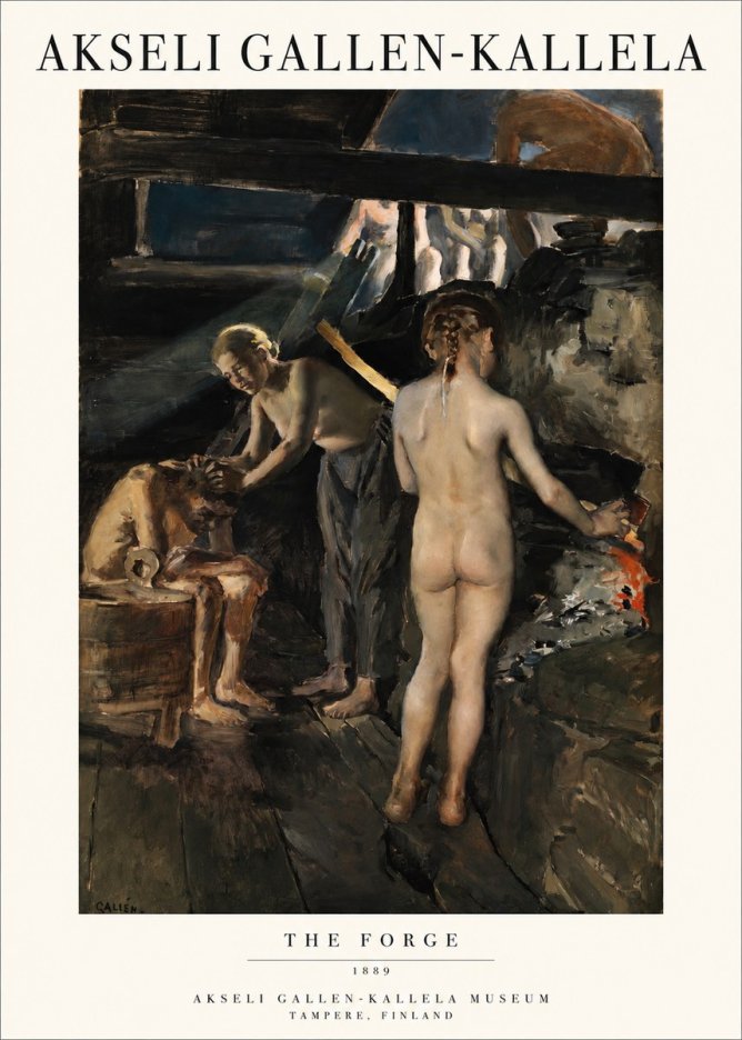 Akseli Gallen-Kallela The Forge No1 - Poster