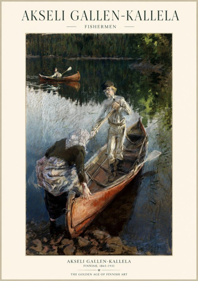 Akseli Gallen-Kallela Fishermen No1 - Poster