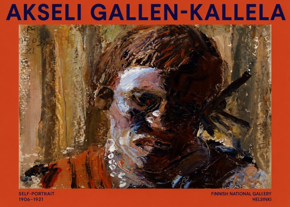 Akseli Gallen-Kallela Self-portrait, 1906-1921 No2 - Poster