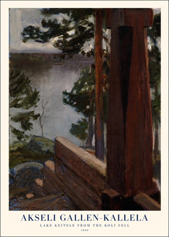 Akseli Gallen-Kallela Lake Keitele from the Koli Fell No1 - Poster